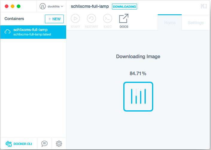 Docker installation