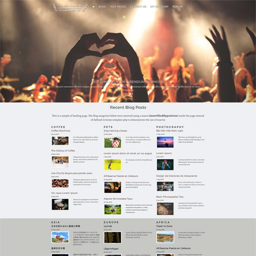 SCHLIX v2.1.0 new frontpage - PHP CMS