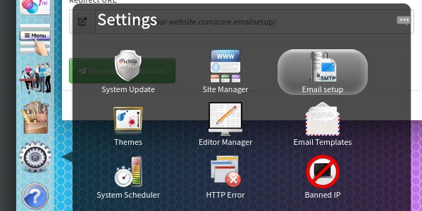 Settings - Email
