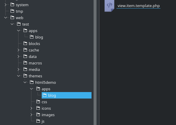 Modifying a custom view template in SCHLIX CMS