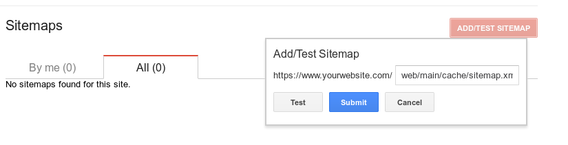 Google GWT Submit Sitemap
