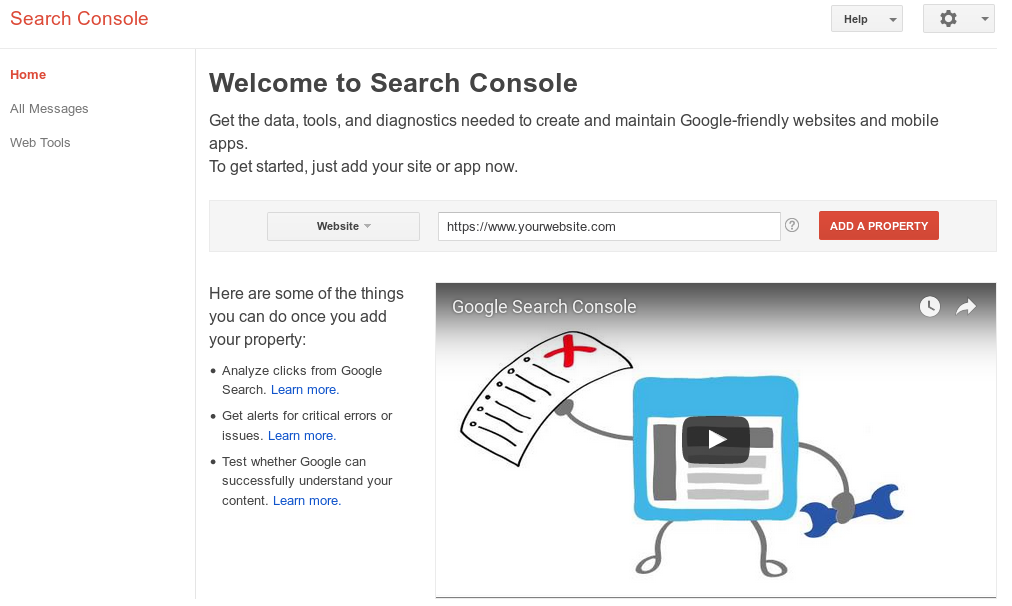 Google Webmasters Tools