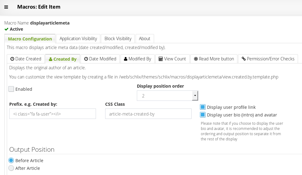 Schlix - Media - Images - Tutorials - V2 - Users_change_profile_displayarticle_macro